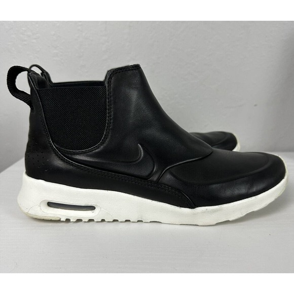 Nike Air Max Thea Mid Black Sail Leather Casual Sneaker Boot W's Sz 9 859550001 - Picture 4 of 7